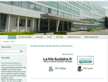 Tablet Screenshot of cite-scolaire-berlioz.org